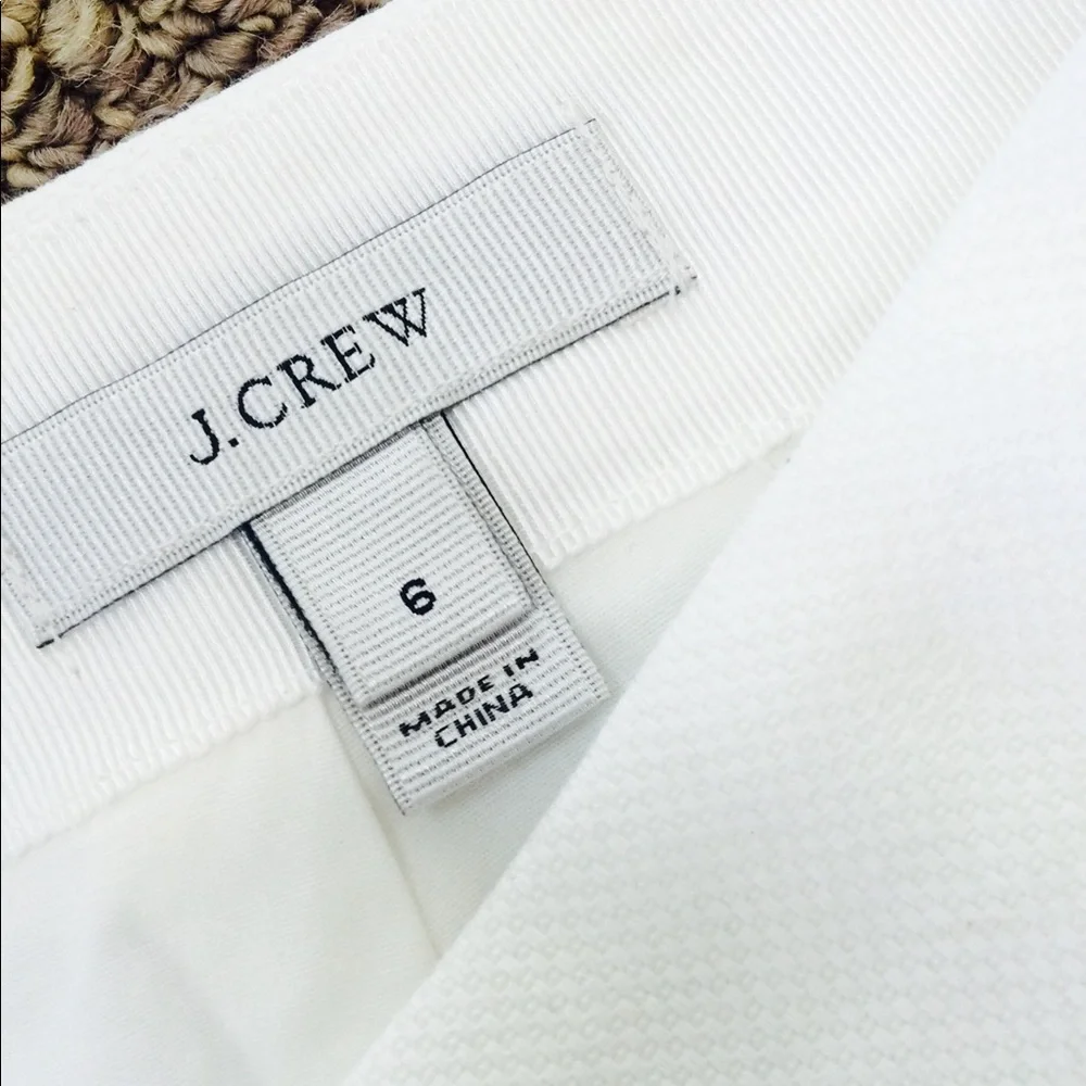 J. Crew White Daisy Lace Mini Skirt Size 6